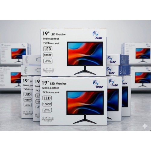 GLOW 19 İNCH LED MONİTÖR HDMI+VGA HOPARLÖRLÜ KUMANDALI